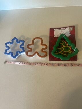 Festive Cookie Cutters- Snowflake, Gingerbread, Tree